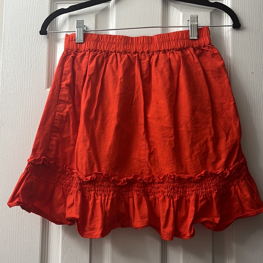 Small Red Ruffle Skirt - Picture 2 of 3